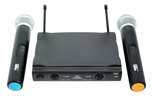 comprar Microfone Sem Fio Jwl U-585 Duplo Uhf Profissional + Maleta