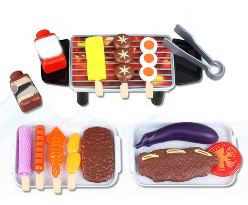 Juego De Juguetes Para Parrilla, Soporte Para 80 Piezas