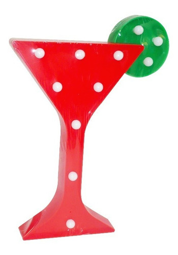 Lámpara Led Forma Cocktail /decoraciones,cumpleaños Etc