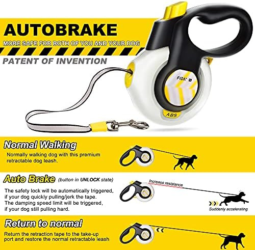 Coleira Retrátil Para Cães Fida Autobrake. Patenteado Avança