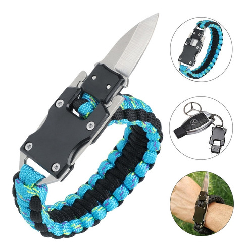 Pulsera De Cuchillo De Paracord Hombre Lobo Cuchillo Táctico