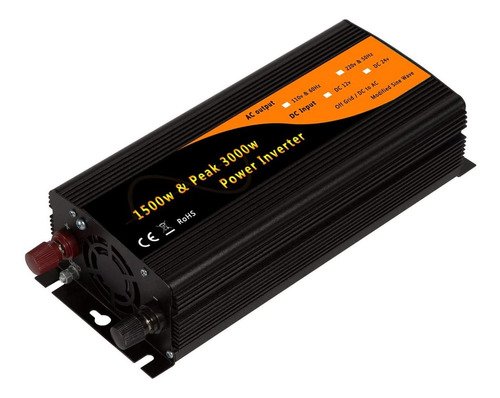 1500w 3000w Peak Car Power Inverter Adapter Dc12v A Ac1...