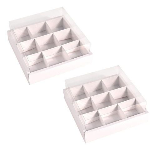 Cajas De Panadería, 9 Inserción De Cuadrícula Blanco