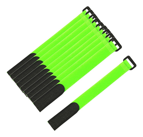 Juego De 10 Correas De Caña De Verde Claro Los 20x2cm