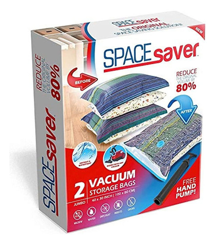 Bolsas De Almacenamiento Al Vacio Premium Spacesaver. ¡80%