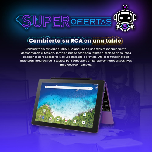Tablet Rca Viking Pro 2 In 1 + 32 Gb + Teclado = Samsung Tab
