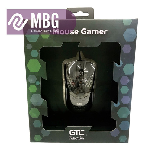 Imagen 3 de 6 de Mouse Gamer Gtc Mgg-016 Gaming Luz Led Rgb 1600 Dpi
