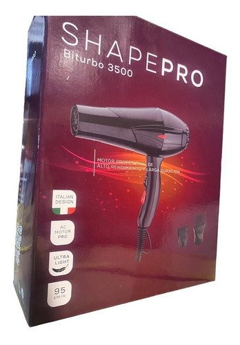 Secador De Pelo Shape Pro Biturbo 3500