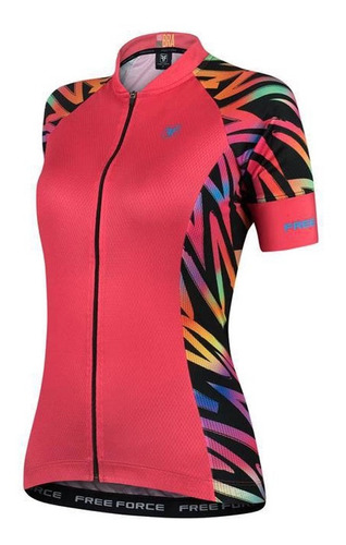 Camisa Freeforce Feminina Sport Zag Coral Ciclismo 21