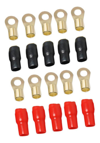 2 X 5 Pares 4 Awg Terminal Conector Cable Auto Audio