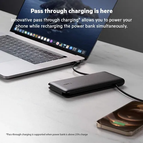 Batería Externa Belkin Boostcharge Plus De 10 000 Mah Con Li