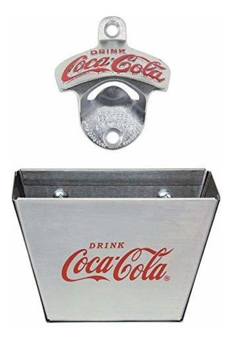 Abrebotellas De Pared Coca Cola + Recogedor De Tapas - Set