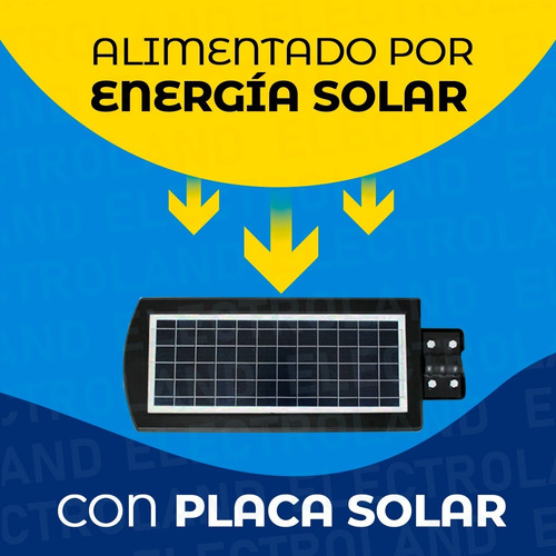 Imagen 3 de 10 de Lampara Solar Led 90w/patio Jardin Plazas Calles Exterior