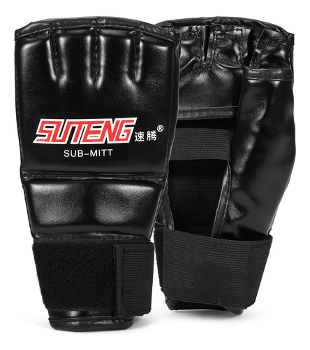 Guantes Deportivos Thai Sparring Half Red Muay Guantes