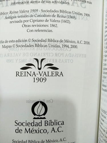 Biblia Rvr1909 (antigua) Letra Grande Imitación Piel Negro