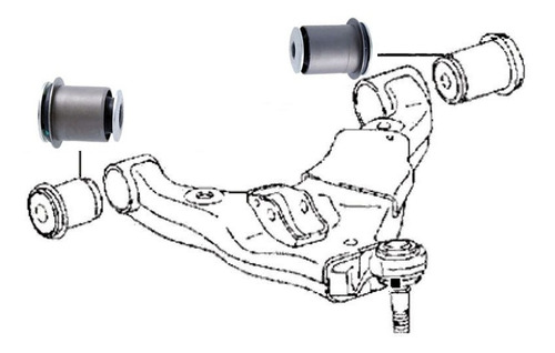 Kit Bujes Meseta Inferior Delantera Land Cruiser Prado 10-17