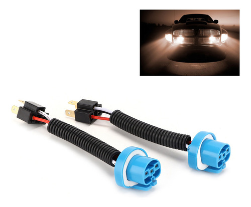 Arnés De Cableado De Faros De Coche H4 Macho A 9007 Adaptado