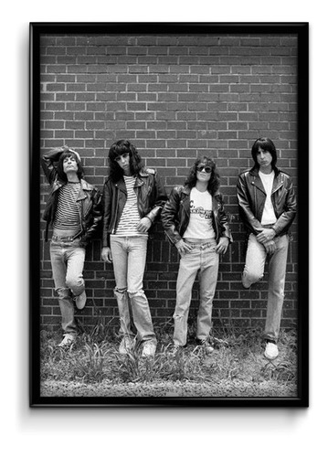 Cuadro The Ramones Punk M1 35x50 (marco+lámina+vidrio)