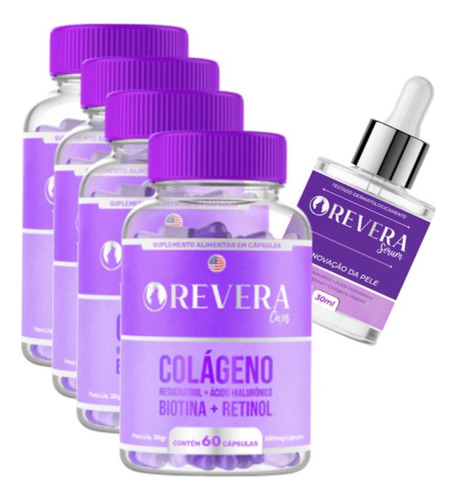 Revera Caps 3 Potes 60 Cáps Orig Rejuvenescedor Envio Rapido