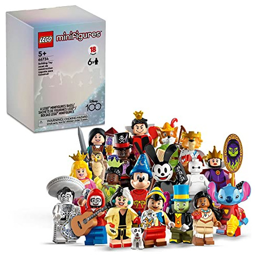 Minifiguras Lego Disney 100, Paquete De 6, 66734, Edición Li