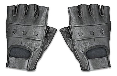 Guantes De Conducción Premium De Motocicleta Sin Dedos Para