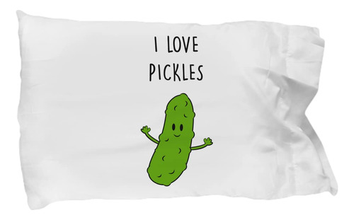 Funda De Almohada I Love Pickles - Regalos De Pepinillos - F