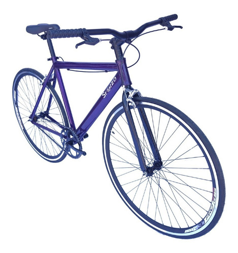 Bicicleta  Urbana/fixed  Rin 700 Manubrio Recto - Morado