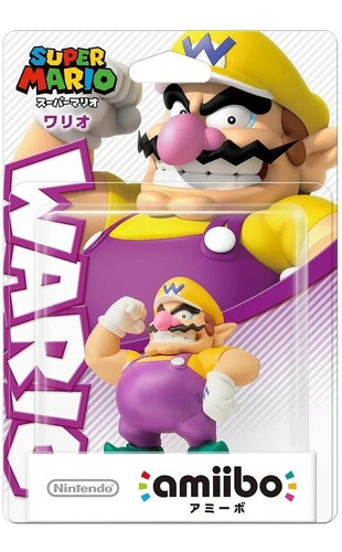 Figura Amiibo Original Nintendo Wario Super Mario Bros