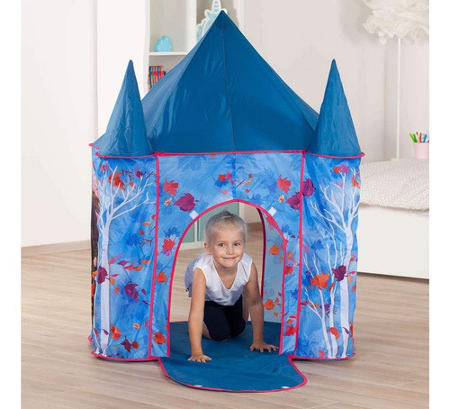 Casa De Campaña Infantil Frozen Castillo 2 Torres En Caja Azul (Usado)