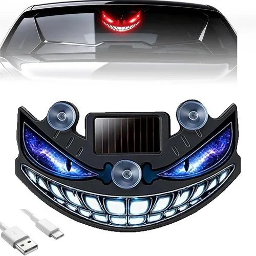 Luz Solar Led Para Janela De Carro Demon Eye, Alimentada