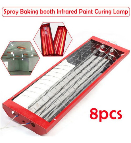 8pcs 2kw Spray Baking Booth Infrared Red Paint Curing Li Yyb