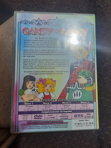 Candy Candy Dvd Vol. 1 Edición De Lujo Original 4 Discos (Usado)