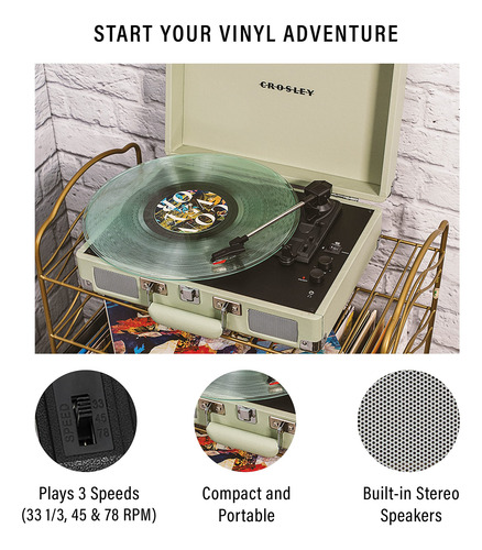 Tocadiscos De Vinilo Crosley Cr8005f-mt Cruiser