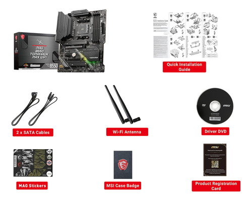 Placa-mãe Msi Mag B550 Tomahawk Max Wifi Amd Am4 Ddr4