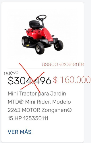 Cortadora Césped Tipo Tractorcito