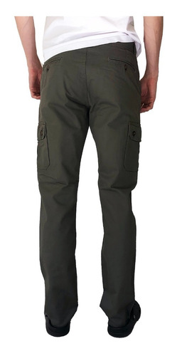 Imagen 4 de 4 de Pantalon Cargo Bolsillos Gabardina - Blue Air Jeans