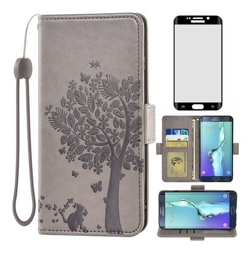 Asuwish Compatible Con Samsung Galaxy S6 Edge Plus Funda Tip