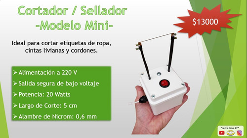 Imagen 3 de 9 de Cortador, Sellador De Etiquetas Y Cintas -- Mini --