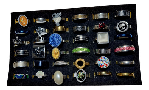 Anillos Acero Quirurgico X Mayor Caja X 36 Surtidos