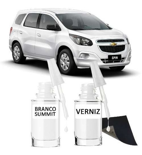 Tinta Tira Risco Automotivo Chevrolet Spin Branco Summit