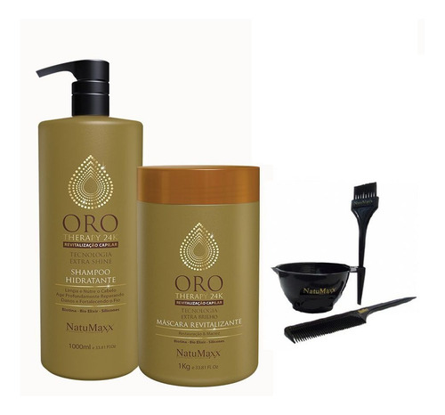 Natumaxx Oro Therapy 24k Shampoo + Máscara Revitalizante