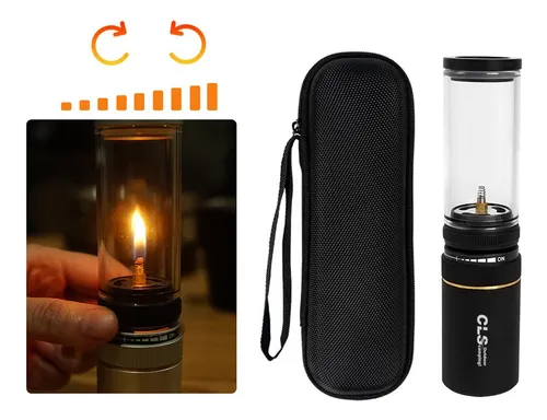 Camping Light Tent Lantern Gas Lantern For Tourist Black