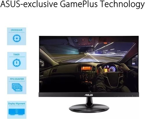 Monitor Asus Vp229he Ips 75hz 22  Gamer Sin Marco Color Negr