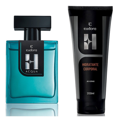 Kit Eudora H - Des. Colônia Acqua E Loção Hidratante Corpo