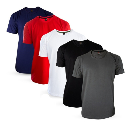 Imagem 1 de 1 de Camiseta Masculina Kit Com 5 Original, Algodão