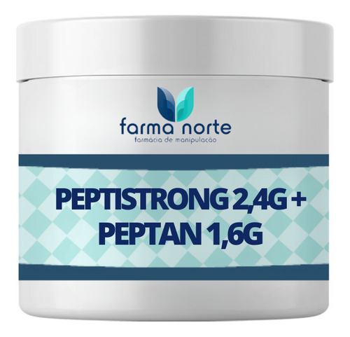 Peptistrong + Peptan - 60 Doses Proteína Muscular Sabor Sem sabor