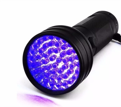 Lanterna Uv 21 Leds Ultra Violeta - Dinheiro Falso Luz Negra Cor da lanterna Preta Cor da luz Roxa