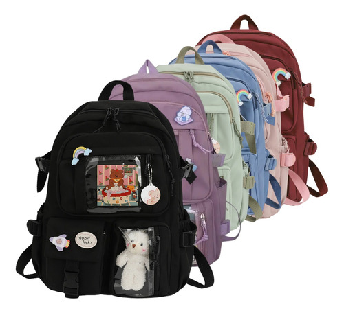 Mochila Bolsa K-pop Feminina P/ Personalizar Kawaii Coreana