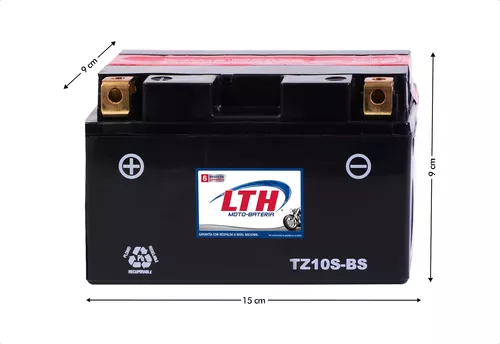 Batería de repuesto de gel de 12 V 8.6 AH 190 CCA para motocicleta Leoch  YTZ10S