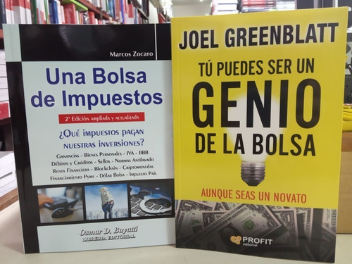 Libro Combo Tu Puedes Ser Un Genio + Bolsa De Impuestos